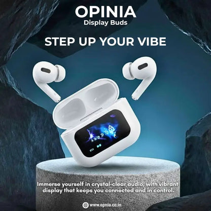 Opinia Display Buds + Opinia Safe + Free Silicon Case | Combo Mega Discount | Sweat Proof | Easy Refunds | PAN India Free delivery | Cash on delivery